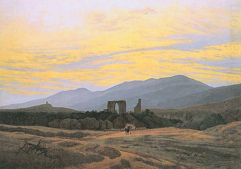 Caspar David Friedrich Klosterruine Eldena und Riesengebirge china oil painting image